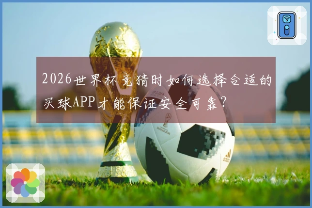 2026世界杯竞猜时如何选择合适的买球APP才能保证安全可靠？